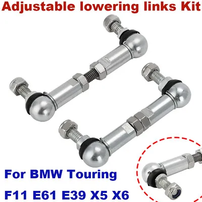 For BMW Touring Adjustable Lowering Link Air Suspension Rod - F11 E61 E39 X5 X6 • $34.99