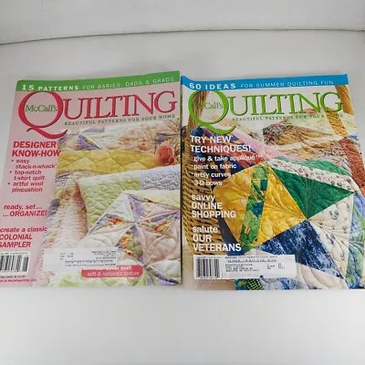 McCall's Quilting Magazine June & Aug 2007 Vol 14 Nos 3 & 4 60 Ideas 15 Patterns • $5.99