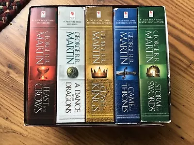 A Game Of Thrones George R. R. Martin (5-Book Boxed Set) A Song Of Ice And Fire • $17.50
