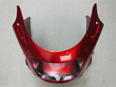 ABS Red Upper Front Fairing Nose Cowl 94 95 Fit For Kawasaki ZZR1100 D 1993-2001 • $137.18