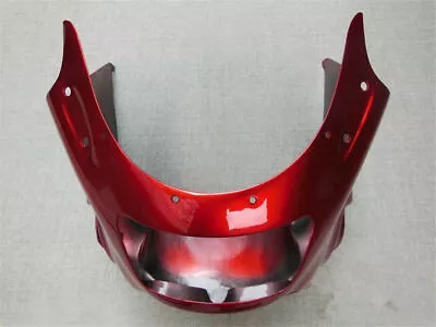 Fit For Kawasaki ZZR1100 D 1993-2001 ABS Red Upper Front Fairing Nose Cowl 94 95 • $231.41