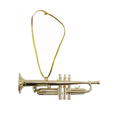 Miniature Trumpet Musical Instrument Realistic Ornament Jazz Band Musician Gift • $20.49