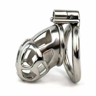 Mamba Cage Male Chastity Device Men Metal Locking Key Belt CC413 Stainless Steel • $23.89