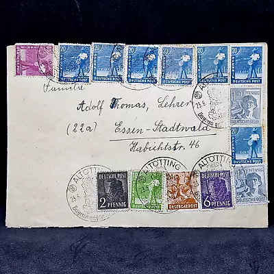 Germany 1950's - Deutsches Post - Used Cover - 14 Stamps Set • $20.06