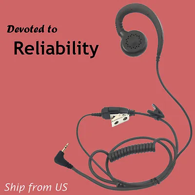 Two-Way Radio Swivel Earpiece For Motorola Talkabout T200 MR350R MH230R XTL446 • $12.99