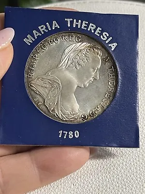 Maria Theresa Thaler Silver Coin In Case • £22