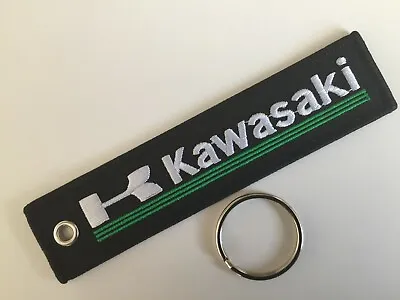 New Embroidered  Kawasaki Motorcycle  Keyring Tag Uk Seller Free P+p. • £4.75