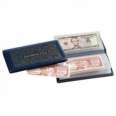 Banknotes Pocket Album Wallet Dollar Bill Currency Paper Money Holder Lighthouse • $19.89