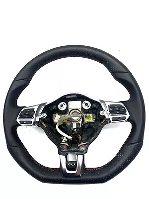 2011-2013 VW Jetta GLI MK6 Red Stitched Leather Steering Wheel 5K0 419 091 Q L3 • $284