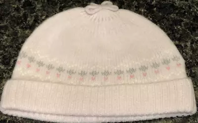 NEW Vintage 2002 Gymboree Snow Baby Pink Sweater Hat Cap Beanie Size 0-3 Mo NWT • $5.95