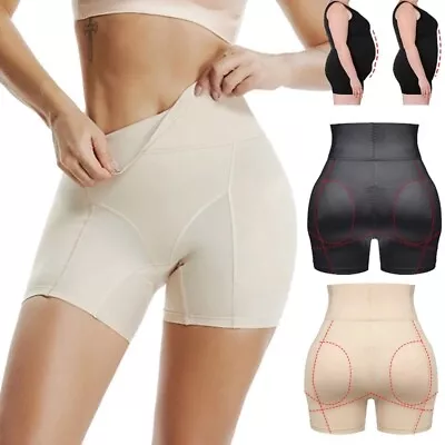 Padded Bum Pants Hip Enhancer Shaper Panty Butt Lifter Booty Boyshorts Knickers • £8.79