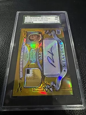 ROBERT MEACHEM 2007 Bowman Sterling GOLD Refractor Reebok Logo AUTO • $99