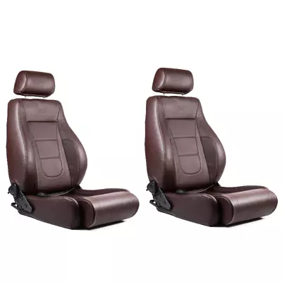 SAAS Trax 4X4 Seats (2) Premium Brown Leather ADR Compliant • $1500