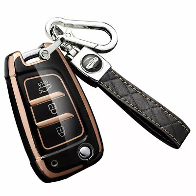 $25.19 • Buy Black Remote Car Key Fob Cover Case Keyless For Hyundai I30 I35 I40 Sonata Verna