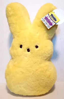 Peeps Plush Bunny Toy Pillow Bean Bag Yellow Marshmallow Scented 15  Soft Fluffy • $23.35