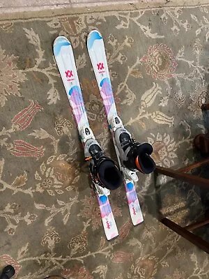 VOLKL 130cm Skis 6.5 Menace 3 Boots Chica All-Mountain Jr  Girls MARKER Bindings • $199.99