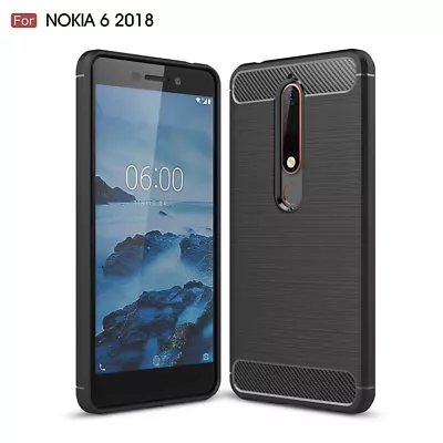 NOKIA 6.1 / 5.1 / 5.1 Plus /7.1 /8.1 Shockproof Carbon TPU Cover Anti Knock Case • $7.49