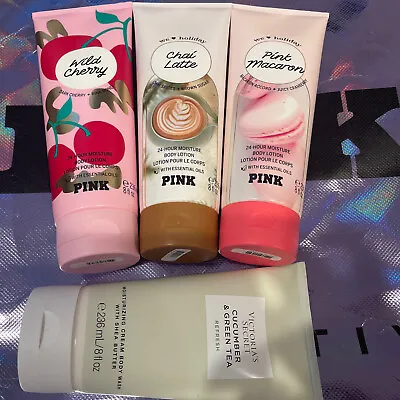 Victoria's Secret Pink Mix Body Lotion 8oz  3 Pc Set And Free Gift • $29.99