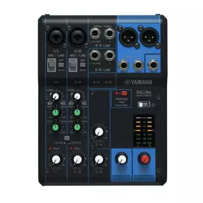 Yamaha MG06 6-Channel Compact Mixer • £168