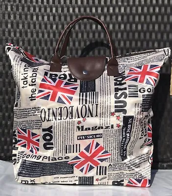 Foldable  Shopping Bag London Souvenir Newspaper Bag • £5.99