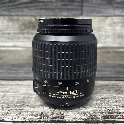 Nikon AF-S DX NIKKOR 18-55mm 1:3.5-5.6 G ED W/ Quantaray 52mm UV • $49.95