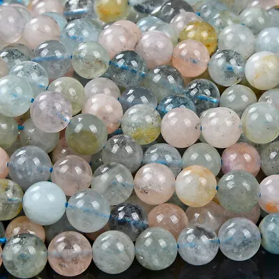 10MM Natural Morganite Gemstone Grade AAA Round Loose Beads (D408) • $9.49