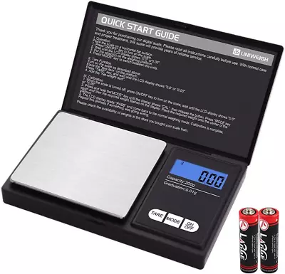 Gram Scale200 Gx0.01 G 7.05 Oz X 0.001 OzDigital Pocket ScaleElectro... • $11.38