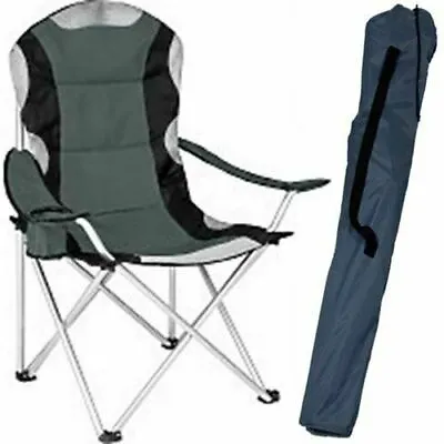 Redwood Padded High Back Chair Grey Caravan Camping Campervan BB-FC173  • £24.95
