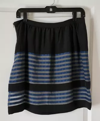 W118 By Walter Baker Jaime Layered Skirt Navy Striped Size Medium • $13.77
