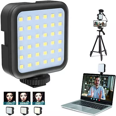 LED Camera Photography Vlog Conference Video Light Mini Pocket Fill Light Lamp • $24.99
