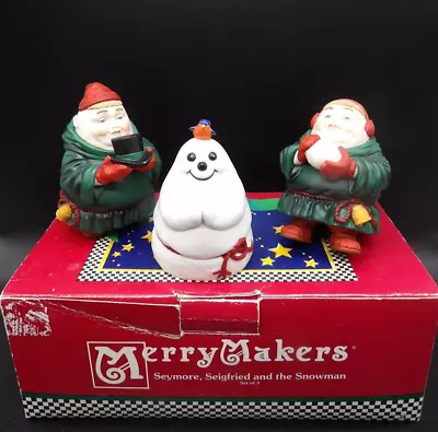 DEPARTMENT 56 Merry Makers Seymore Seigfried And The Snowman • $20