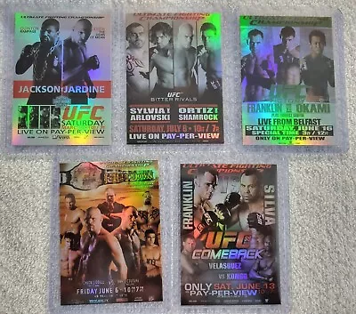 2010 Topps UFC Fight Poster FPR Card Lot (5 Cards) UFC 4861729699 - MINT • $18.40