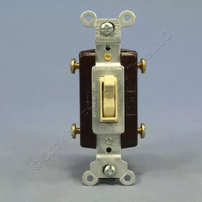 New Pass And Seymour Ivory 4-WAY COMMERCIAL Toggle Wall Light Switch 15A 664-IG • $3.79