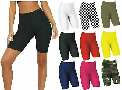 Ladies Women's Cycling Shorts Dancing Shorts Leggings Active Casual Shorts 4-26 • £3.95