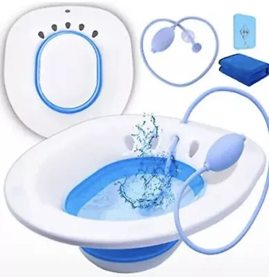 Sitz Bath Sitz Bath For Hemorrhoids Sitz Bath For Toilet Seat Postpartum Care • $21.99