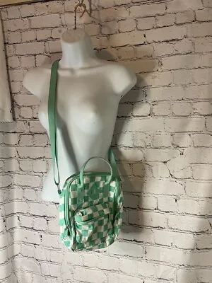 Mini Backpack Checkered Crossbody Bag - 9.5 X 7 • $15