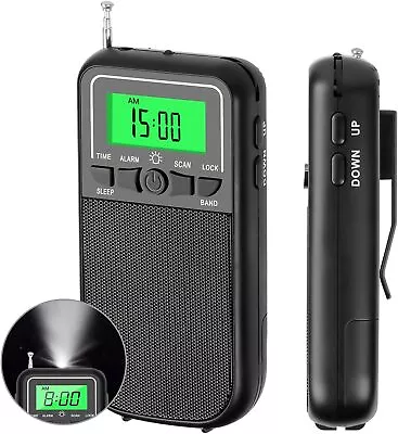Portable Radio AM FM SW Transistor Radio Sport With LED Flashlight 2AA Battery • $30