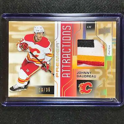 2021-22 Premier NHL JOHNNY GAUDREAU Premier Attractions Jersey Patch 16/35 • $69.99