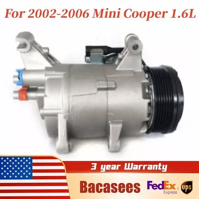A/C AC Compressor Fit For Mini Cooper S Base Hatchback 2002 2003 2004 2005 2006 • $120.66