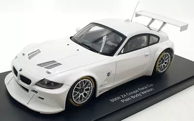 Autoart 1/18 Scale Diecast 80748 - BMW Z4 Coupe Race Car - White • $164.99