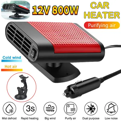 12V 800W Car Heater Portable Electric Heating Fan Defogger Defroster Demister US • $9.99