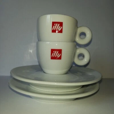 £5.50 • Buy Pair Of Illy Espresso Cups And Saucers