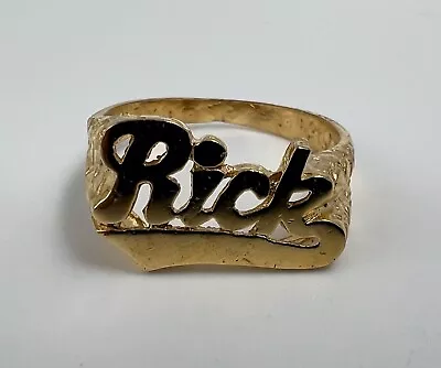 Vintage RICK Brass Metal Ring • $9.99