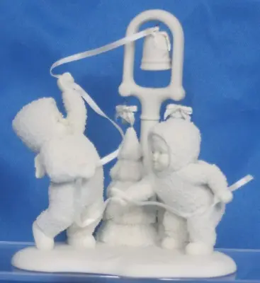 Snowbabies Ring The Bells It’s Christmas Figurine Department 56 In Box Vintage • $17.88