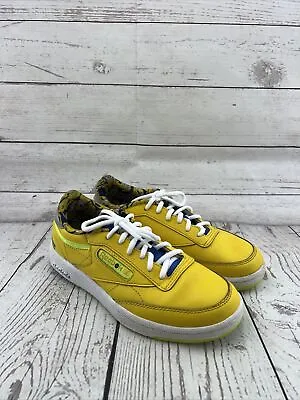 Reebok 420 Boy's Yellow Minions (Minion Powered) Sneakers Size 3.5 Used • $18