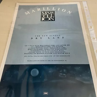 Marillion  Dry Land  Original Advert/ Poster/clipping • $6.17