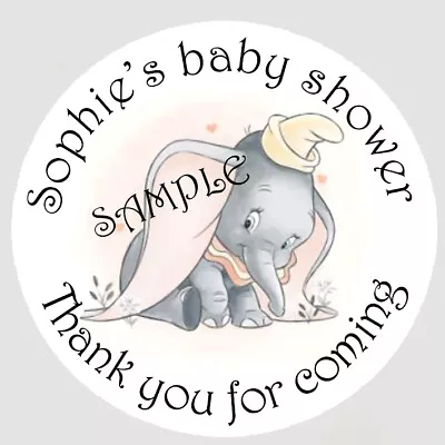 £1.75 • Buy Dumbo Elephant Inspired Stickers Labels Gift Party Bag Cone Christening Baby