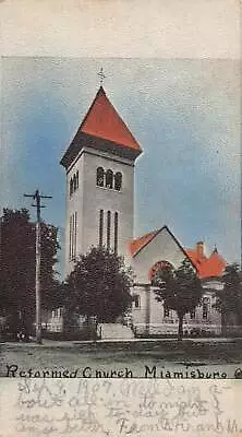 J80/ Miamisburg Ohio Postcard C1910 Reformed Church Building  222 • $9.20