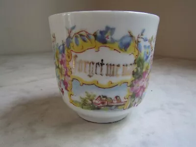 Vintage Shaving Mug Mustache Cup Floral Forget Me Not Design • $3.99