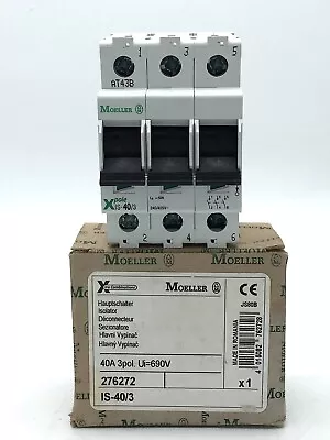 EATON Moeller Disconnector Isolator S-40/3 40A 3P 630V Max Switch 276272 • $150